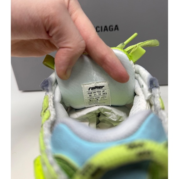 Balenciaga Marathon Runner Sneaker Yellow Unreleased Demna Size 12 US 45 EU - Picture 7 of 10